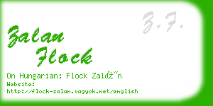 zalan flock business card